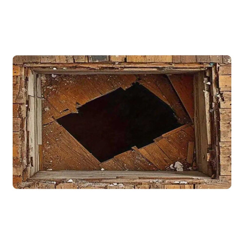 3D optisk illusionstæppe 63,8 x 35,8 cm