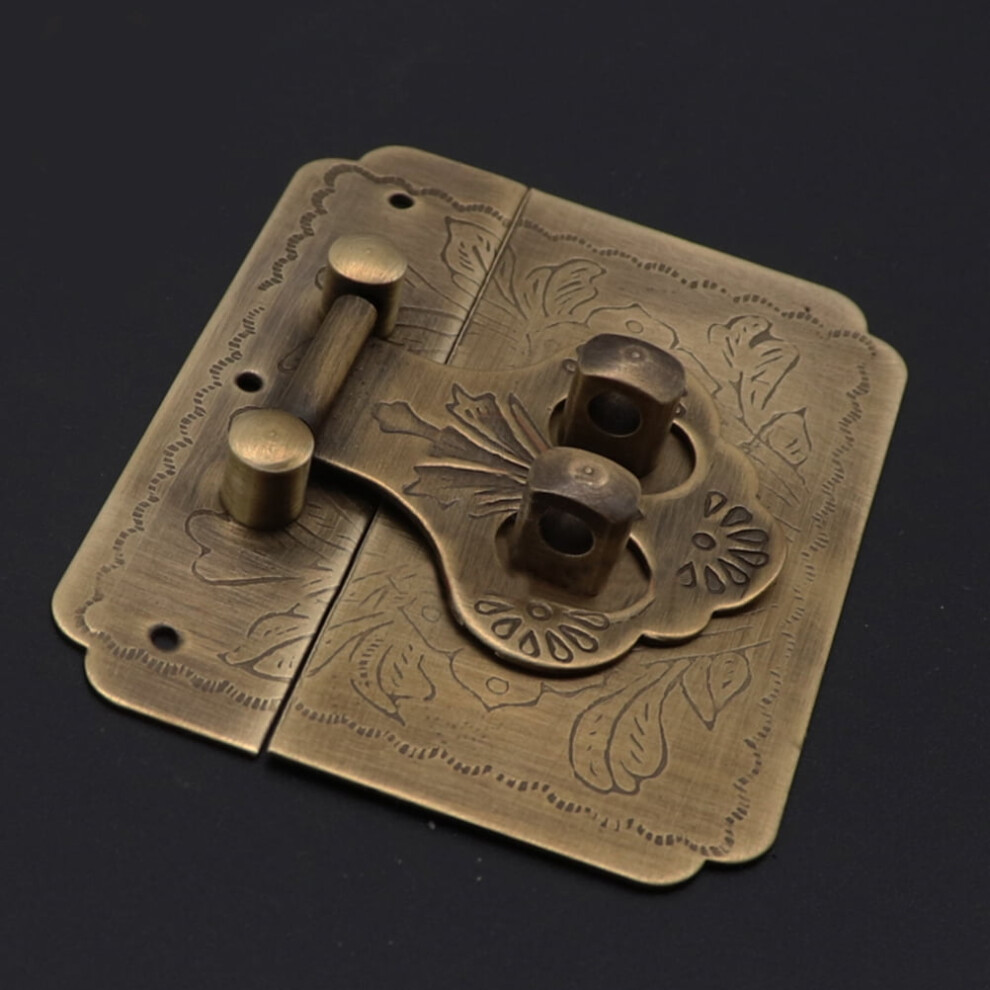 Wooden Box Latch Antique Hasp Retro Vintage Light Brown 962029988212