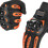 Motorcycle Gloves Touch Screen XXL Orange 6