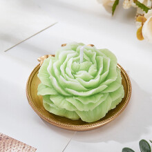 Ruusunmuotoinen tuoksukynttilä käsintehty aromaterapiaa, 1 kpl