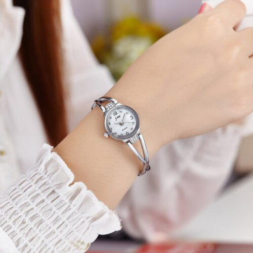 Lloy Lady Waterproof Bangle Watch Silver 1
