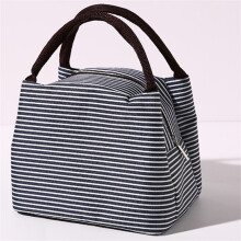 Sac à lunch bleu marine unisexe pour l'extérieur, grande capacité