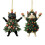 Black Cat Acrylic Christmas Ornament 1 Piece 1