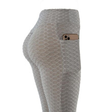 High Waist Yoga Pants for Women Stretchy Honeycomb Texture