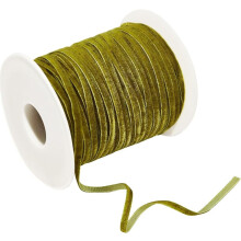 Dunkelgrünes Satinsamtband, 1/8 Zoll, 50 Yards