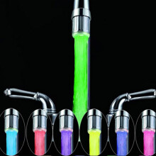 LED-kraanverlichting met 7 kleuren, automatische kleurwisseling, hydro-elektrisch, 1 stuk