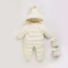 Mädchen-Schneeanzug, warmer Stepp-Strampler, 3-6 Monate