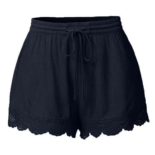 Boho-Minirock für Damen mit Bubble-Skort und hohem Bund