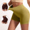 Damen-Radlerhose mit hohem Bund, einfarbig, elastisch 2