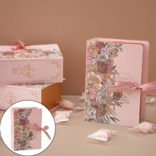 Bolsas de dulces para bodas con cintas, color rosa (2 unidades)