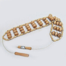 Wood Erapy Massager Massage Roller Handmade Massage Roller Rope Wooden Massager Tool For Body Muscle Pain Relief