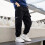 Pantalon cargo de jogging pour garçon, coupe ample, taille élastique et poches 1