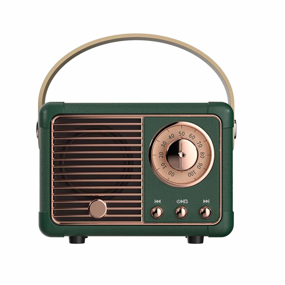 Vintage Bluetooth Speaker With Fm Radio, Usb, Aux, 3W, 962125025088