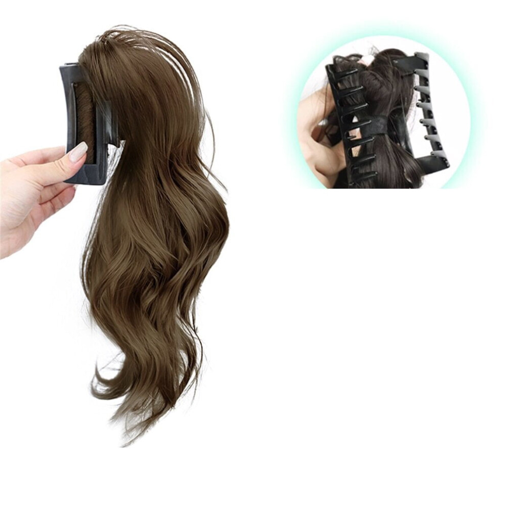Synthetic Wig Long Fluffy Curly High Ponytail