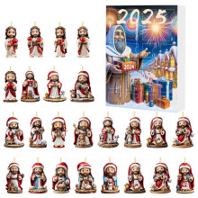 Calendrier de l'Avent en acrylique Box24Gifts Multicolore