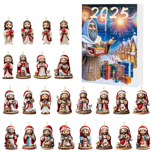 Calendar de Advent acrilic Box24Gifts multicolor