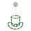 St. Patrick's Day LED Window Lights Green Top Hat 12 pcs 1