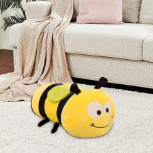 Almohada de peluche de abeja suave y elástica, 1 pieza
