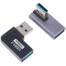 USB angle adapter for laptop 2 pcs assorted colors