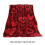 Valentine's Throw Blanket Romantic Red Fleece with Heart 3