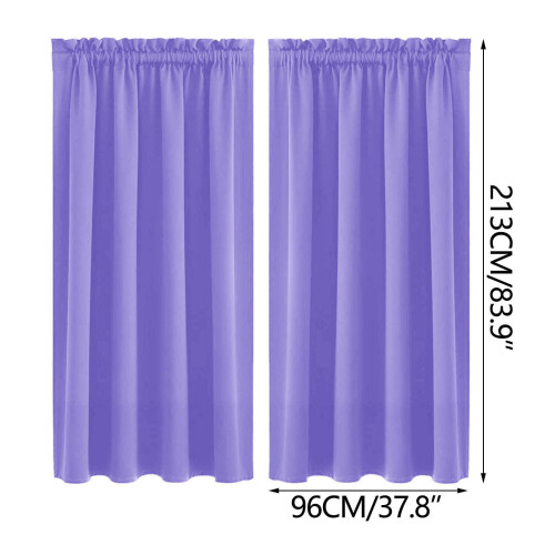 Set de 2 perdele opace termoizolante în stil nordic 1