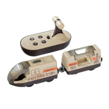 Electric Remote-Control Train Toy for Wooden Tracks with