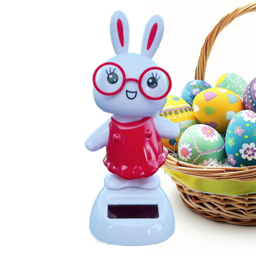 Solar Dancing Bunny Ornament Holiday Decor 1Pc 962125036640