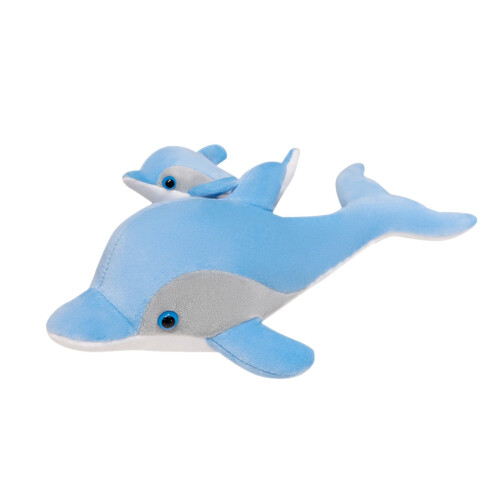 Pluszowa zabawka delfin niebieski 38 cm