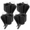 Golf Bag Organizer Putter Holder Black ABS 4 Pieces 6