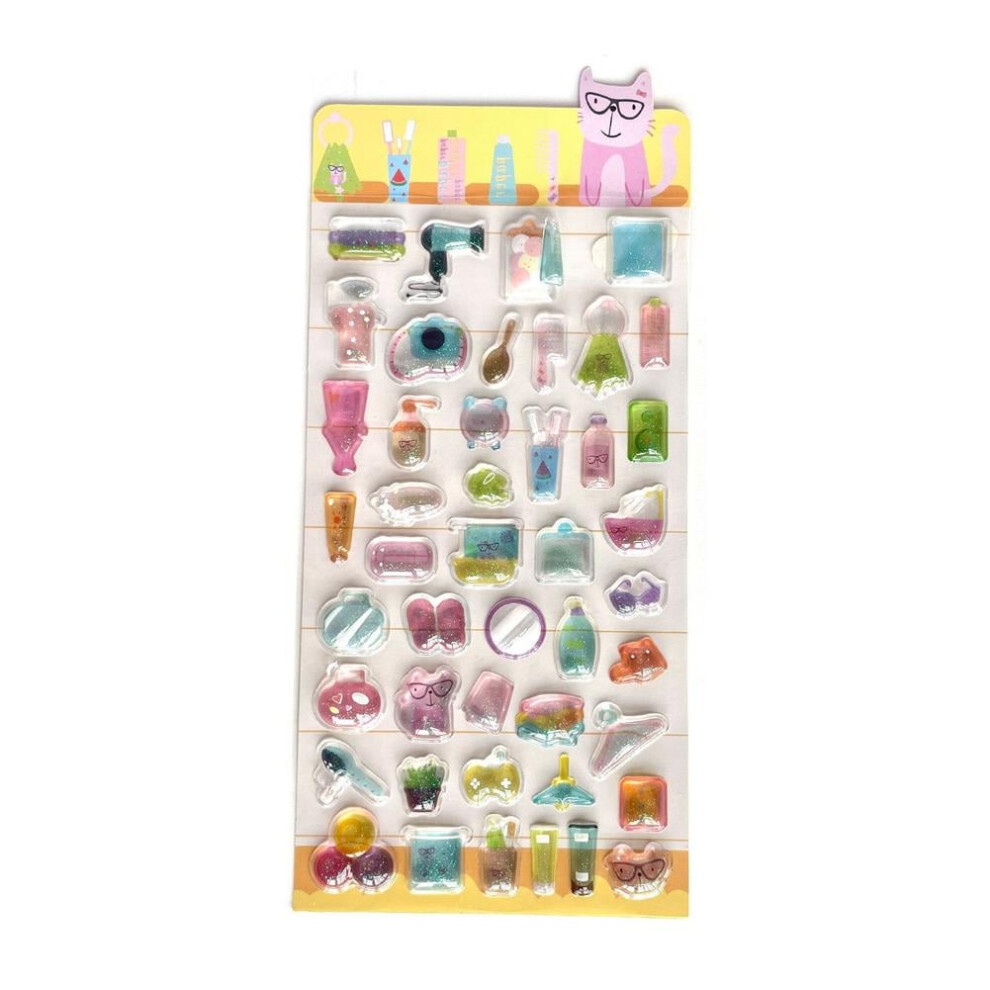 3D Puffy Stickers Resin Cartoon Mini 12Pcs 900223202758