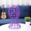 Wig Stand Plastic Hat and Cap Holder Purple 5