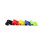 Exercise Latex Resistance Bands Set of 5 6