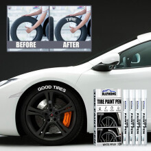 White Tire Paint Marker Pen Waterproof Permanent 4-Pack