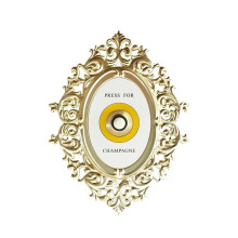 Champagne Metal Doorbell Vintage Gold Decor 1 Piece