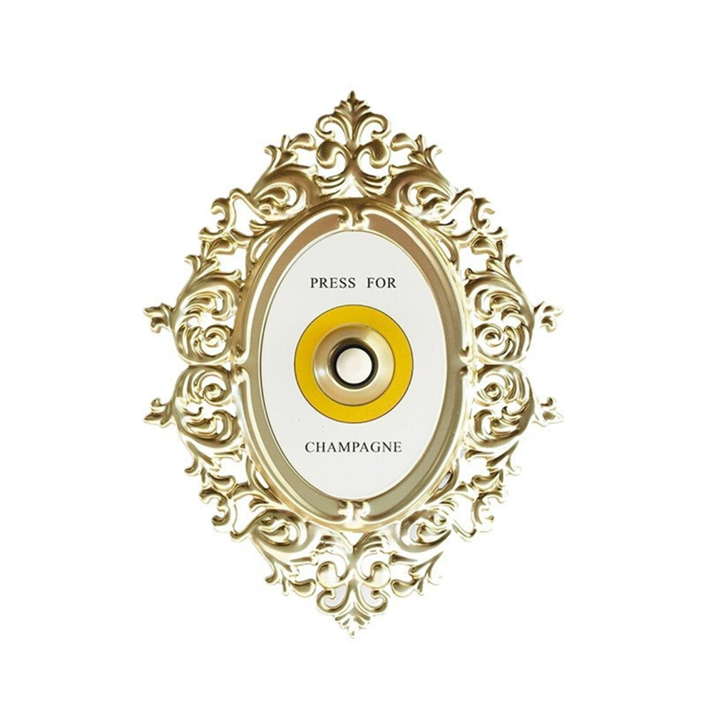 Champagne Metal Doorbell Vintage Gold Decor 1 Piece 900223218551