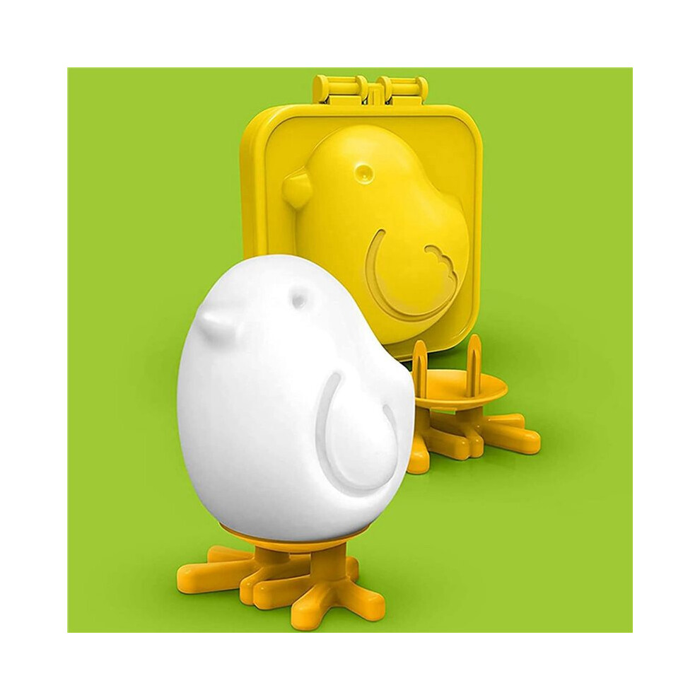 4X Boiled Egg Mold Egg Tool 3D Cartoon Chicken Mold For Boiled Eggs In Chicken Shape Diy Tools For Camping 6033101434997