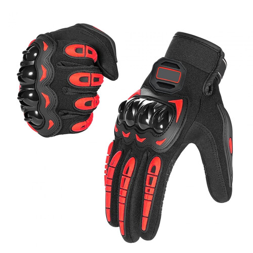 Motorcycle Gloves Touch Screen Red XXL 1