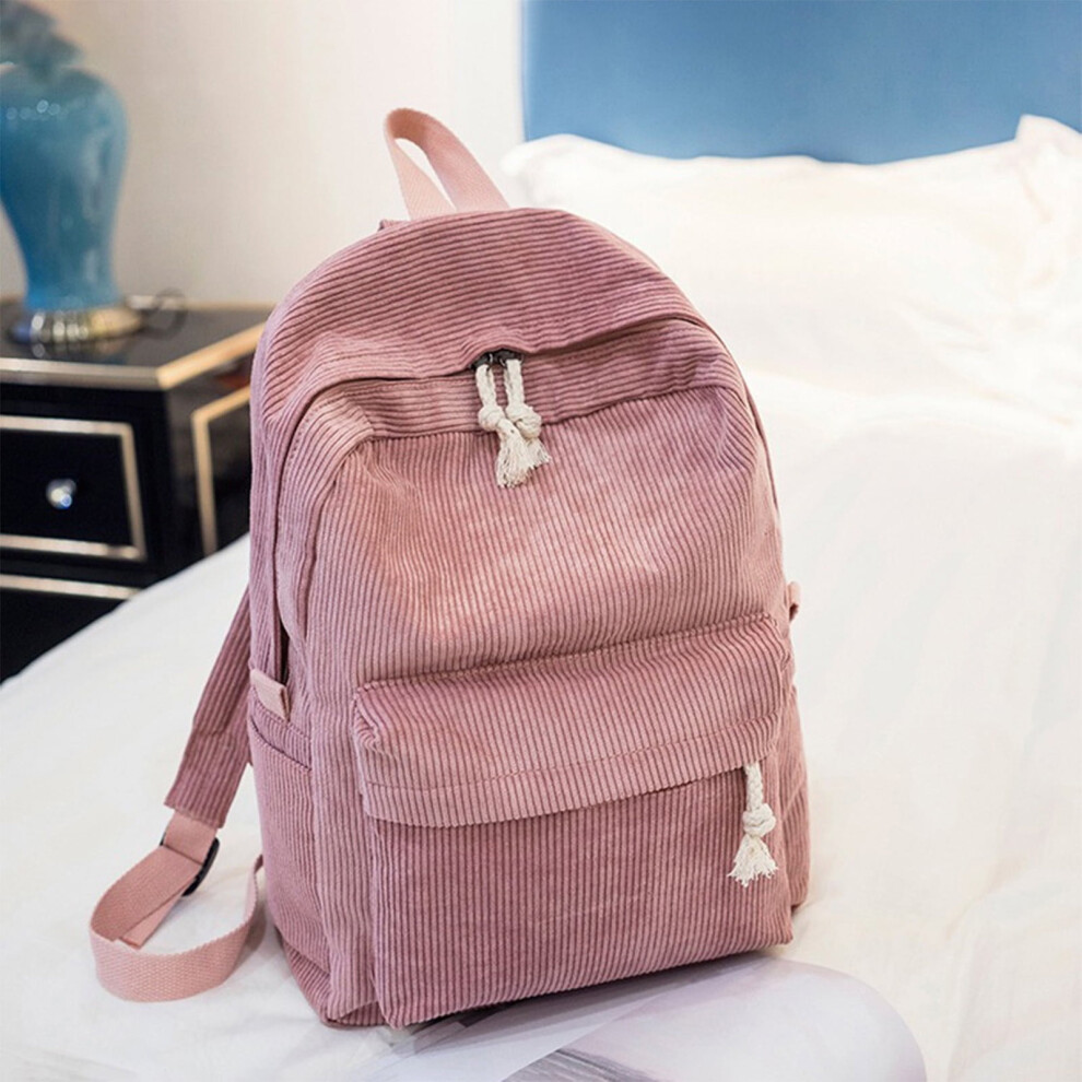 Corduroy Backpack For Teens Lightweight Laptop Daypack 900223210647