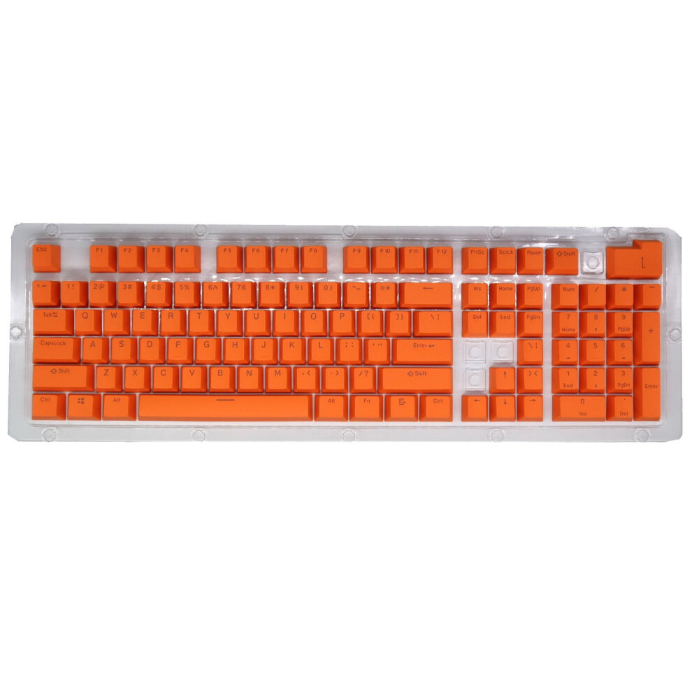 Abs Keycaps For Mechanical Keyboard 104 Keys Orange 975221130792