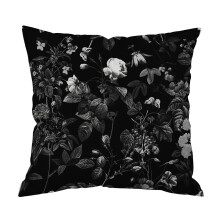 Watercolor Rose Pillow Cover Cotton Linen 18x18 inch