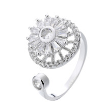 Adjustable Fidget Ring for Women Spin Rolling Meditation