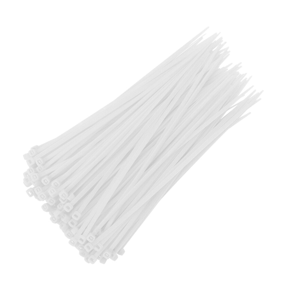 White Cable Ties 3.94" X 3Mm 100 Pcs 18-Lb Tensile 900223226983