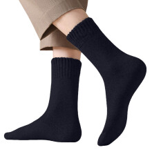 Crew Socks for Women Knit Winter Fashion Wool Soft Funny Unisex Winter Socks Navy