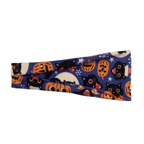 6 τεμάχια κορδέλες μαλλιών για το Halloween, γυναικεία φαρδιά ελαστική κορδέλα για το 1