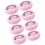 Ensemble de 8 protections de roues de valise en silicone 7