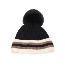 Women's Solid Knit Slouchy Hat, Warm Wool Cap for Autumn/Winter – Soft, Comfortable & Versatile; Compatible with Cold Weather