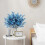 Blue Baby's Breath Artificial Flowers Real Touch 12 Pcs 5