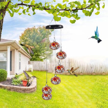 Hummingbird Feeder Wind Chime Garden Decoration
