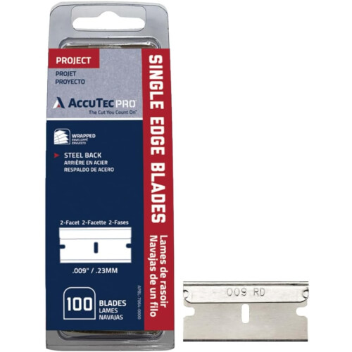 Accutec Pro Single Edge Blades 0.009" / .23mm