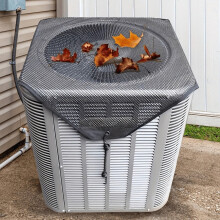 Cubierta para aire acondicionado exterior con rejilla de ventilación (1 unidad)